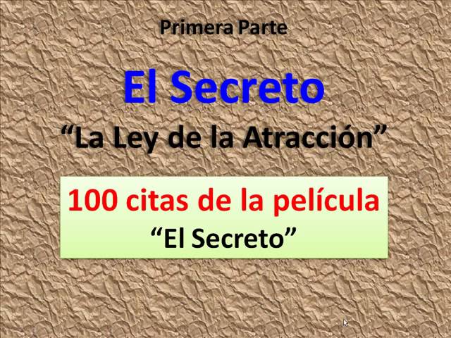 100 citas de el secreto