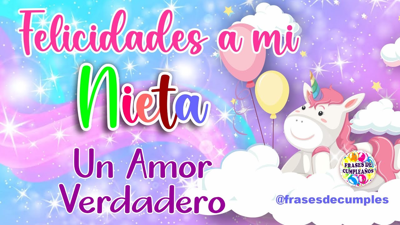 a mi nieta en su cumpleaños