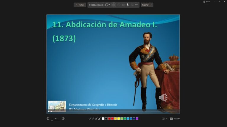 abdicación de amadeo de saboya comentario
