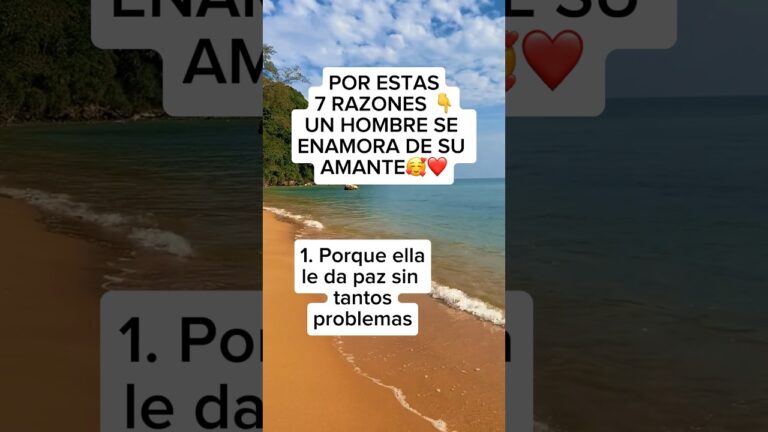 actitudes de un hombre enamorado de su amante