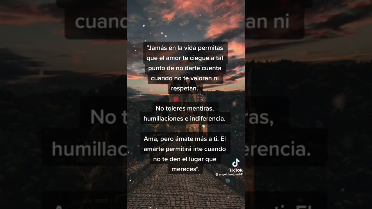 ama pero amate mas a ti