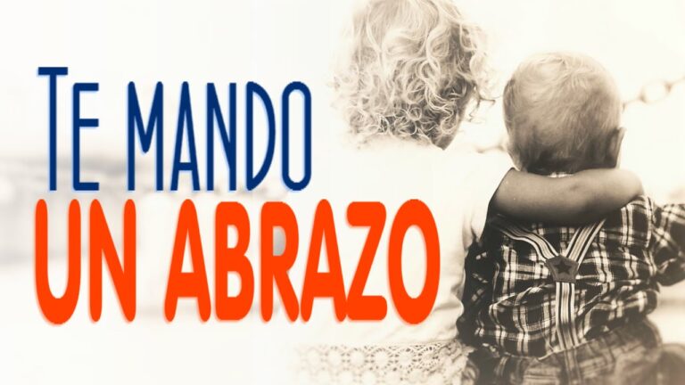 amiga te mando un fuerte abrazo