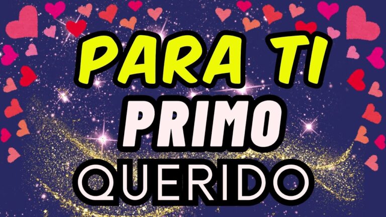 carta para mi primo preferido