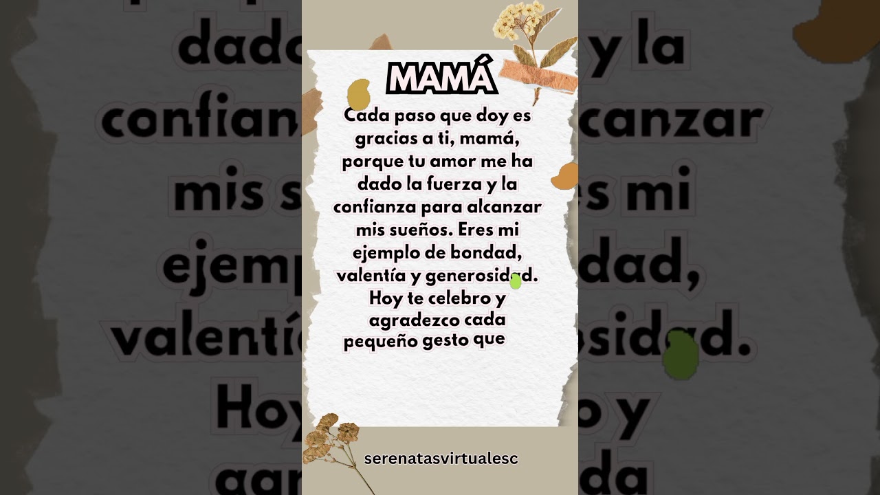 cartas para felicitar a tu madre