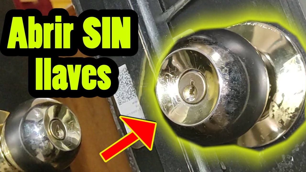 como abrir una puerta cerrada con llave con un clip