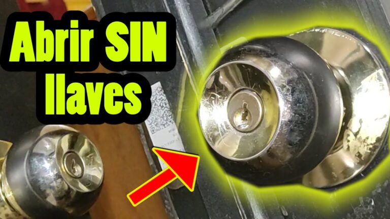 como abrir una puerta de madera cerrada con llave