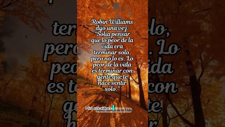 frase de robin williams soledad