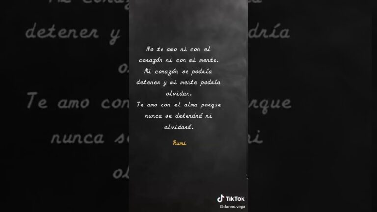 frase te amo con el alma