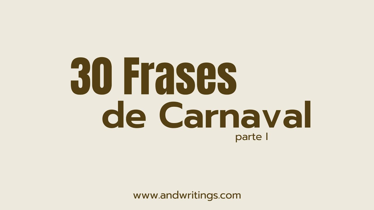 frases de carnaval de amor