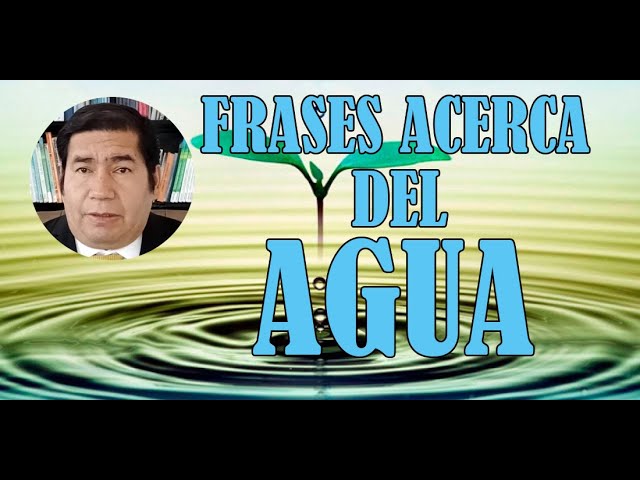 frases sobre el reflejo del agua