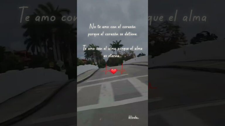 frases te amo con el alma