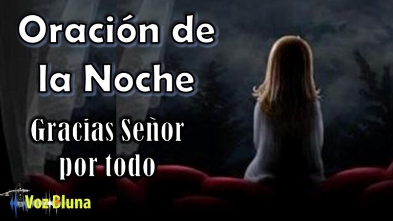 gracias señor por un dia mas que termina