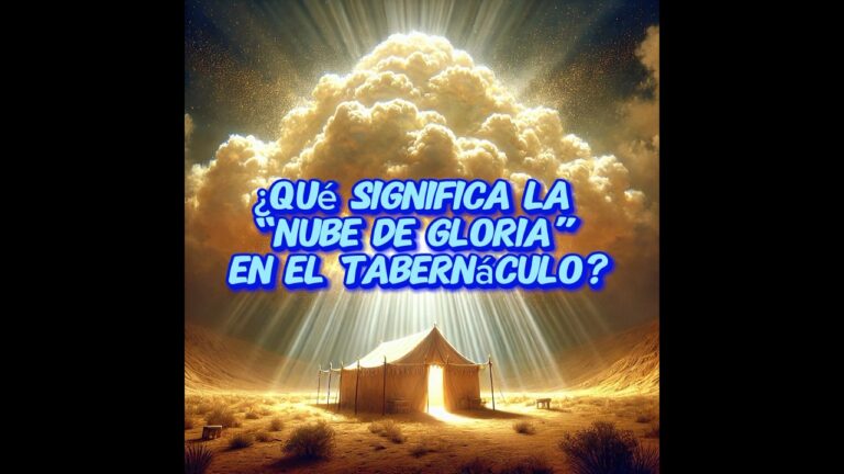 la nube de gloria versiculo