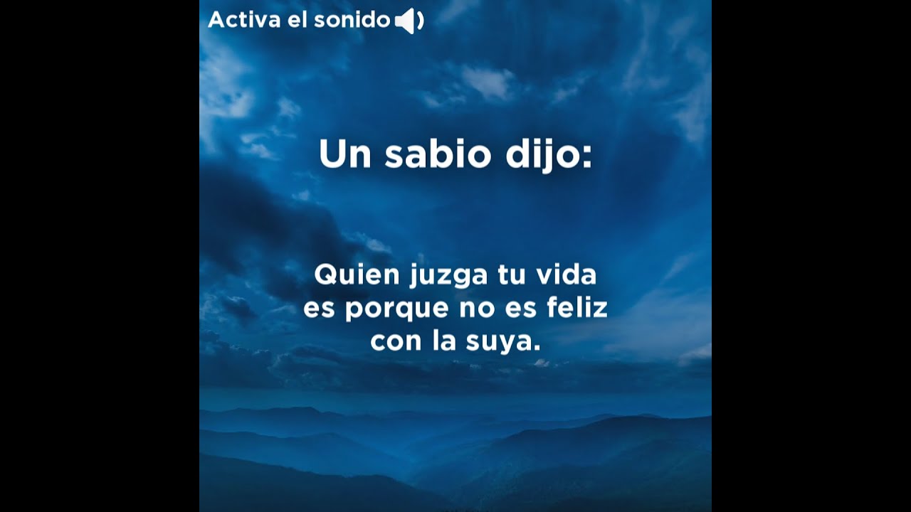 las palabras y los hechos frases