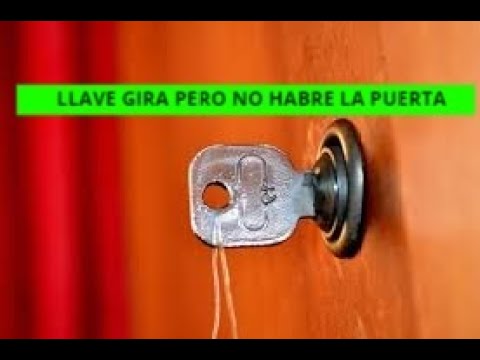 llave gira pero no abre