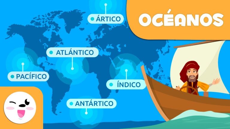 mapa de los océanos