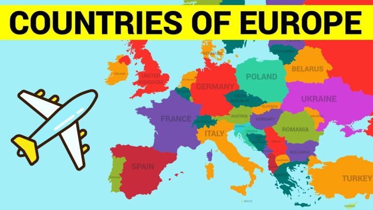 mapa europa en ingles