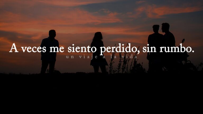 me siento perdido en la vida