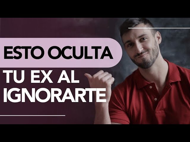 mi ex me evita y me ignora