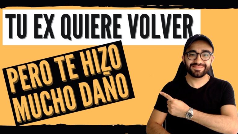 mi ex quiere volver pero me hizo mucho daño