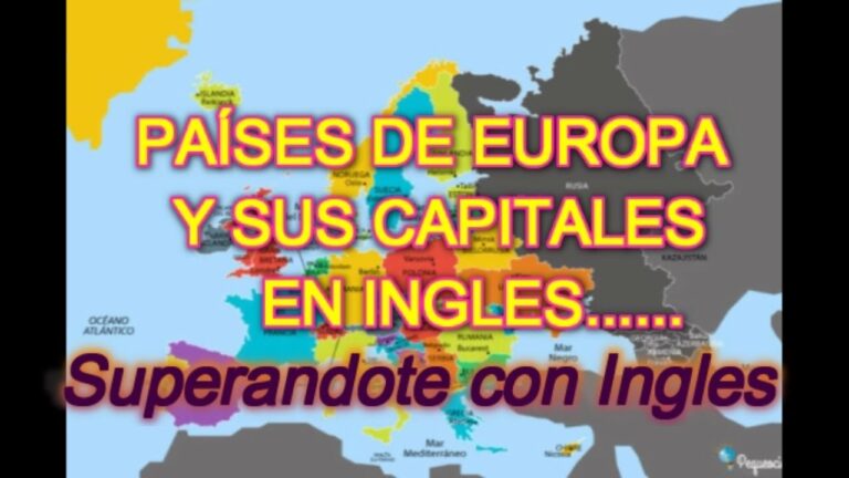 paises y capitales de europa en ingles