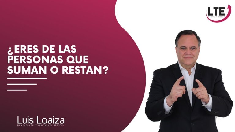 personas que suman y personas que restan