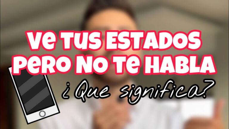 porque mi ex mira mis estados y no me habla