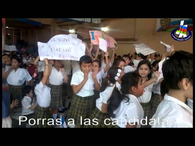 porras para apoyar a una candidata a reina