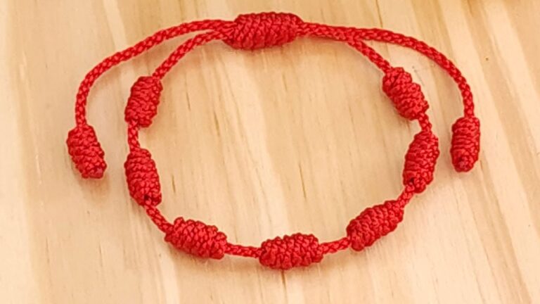 pulsera de la suerte 7 nudos
