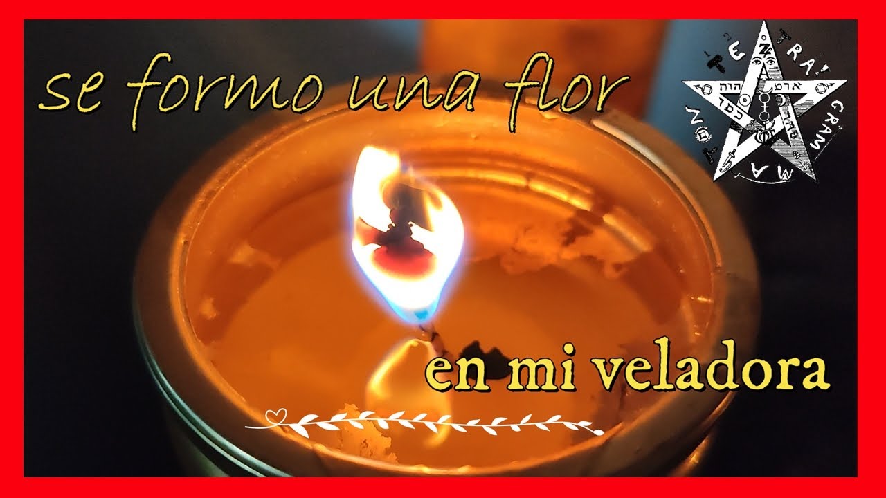 que significa cuando una vela se abre como una flor