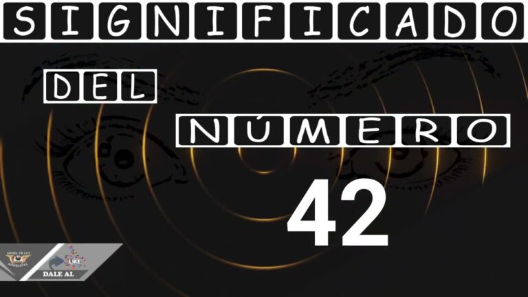 que significa el numero 42 en lo espiritual