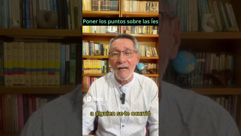 qué significa poner los puntos sobre las íes