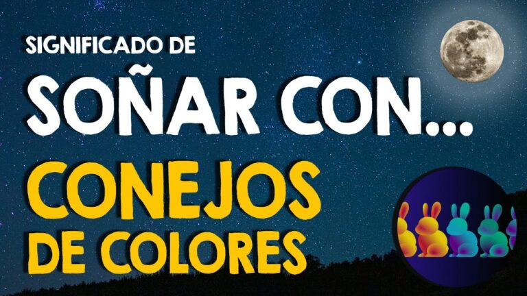 que significa soñar con conejos de colores