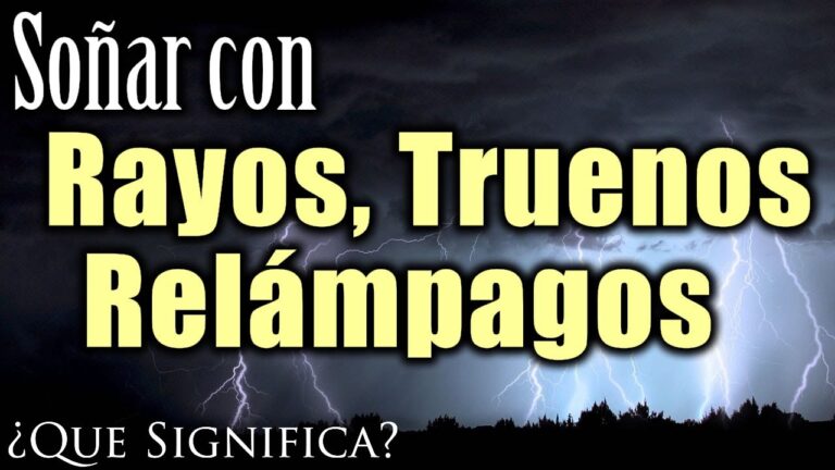 que significa soñar con truenos