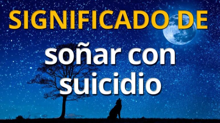 que significa soñar que me suicido