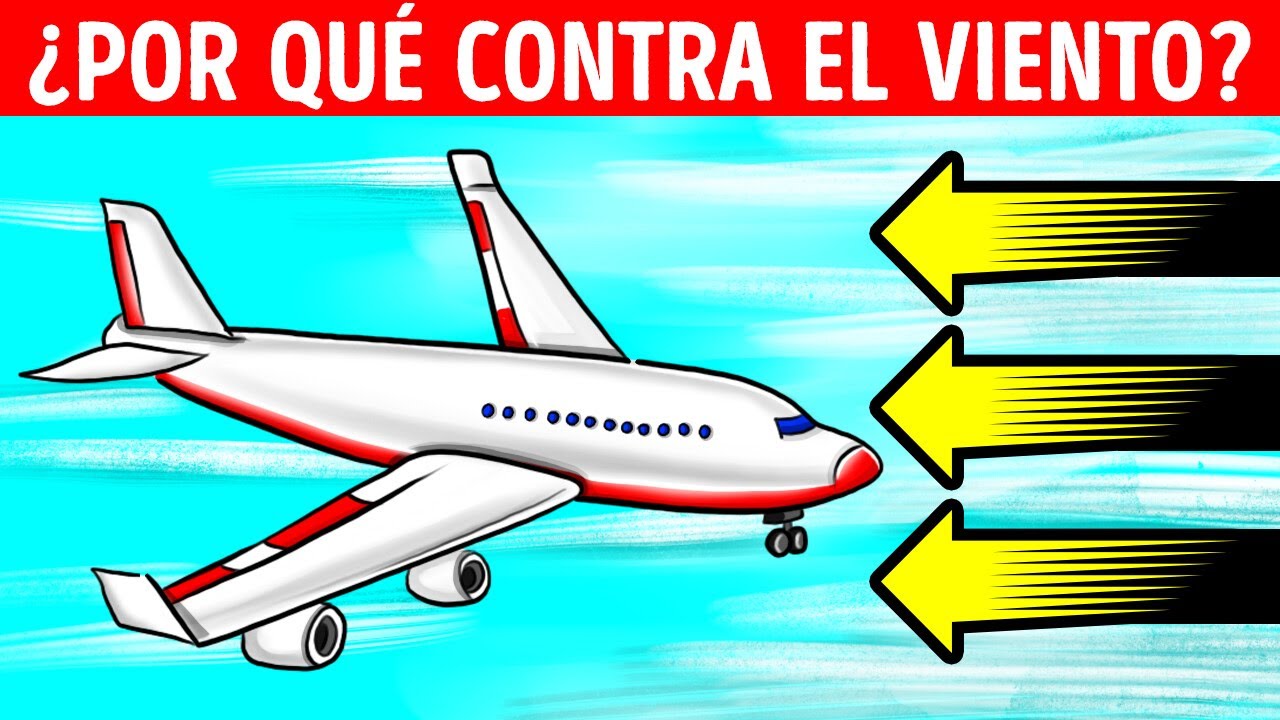 recuerda que los aviones despegan contra el viento