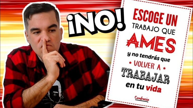 si amas tu trabajo no tendras que trabajar