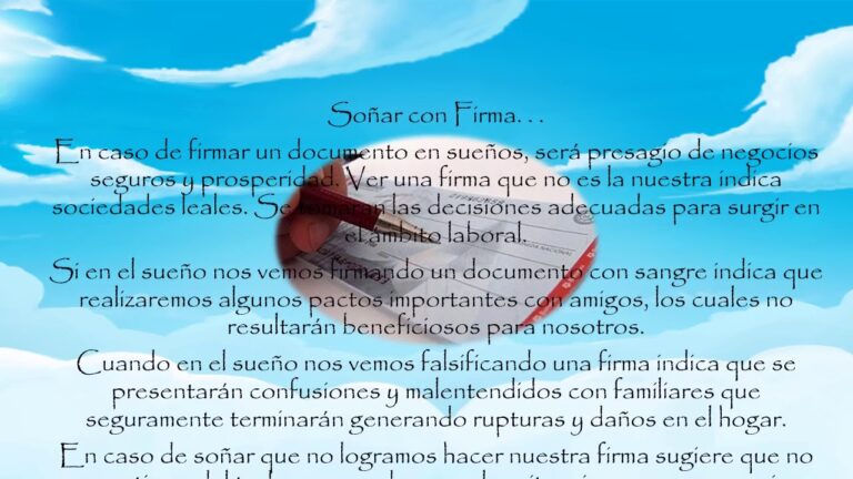soñar con firma psicoanalisis