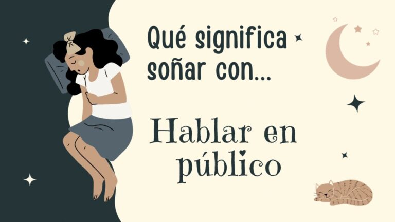 soñar con hablar en publico