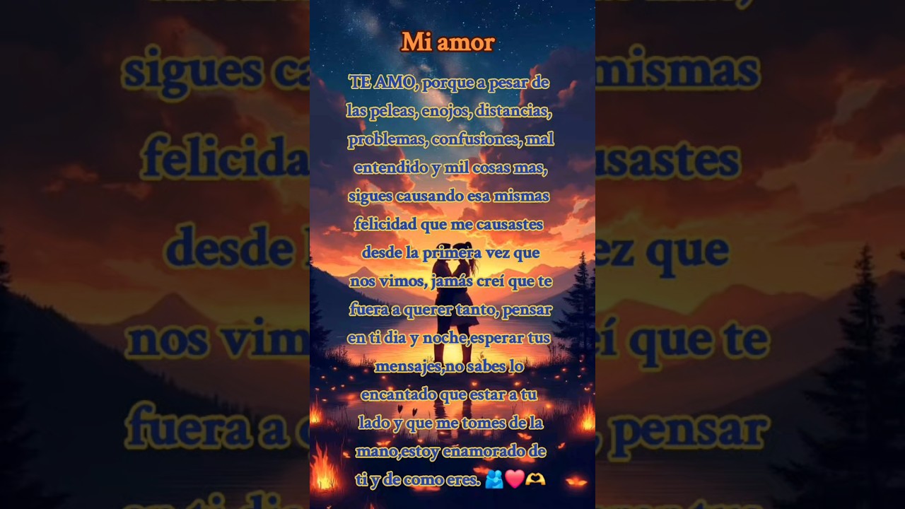 te amo a pesar de las dificultades